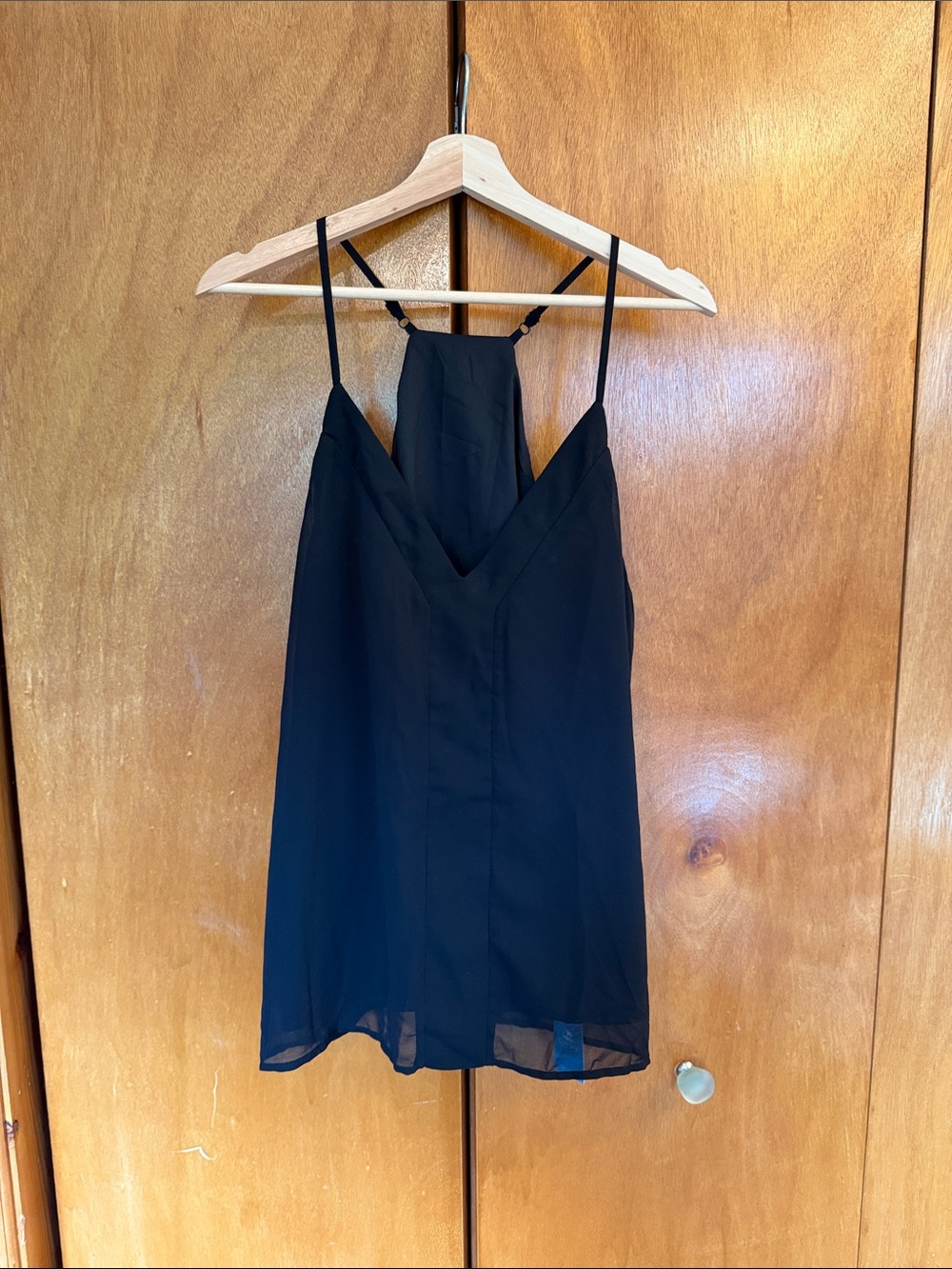 Cupshe Black V-Neck Spaghetti Strap Cami